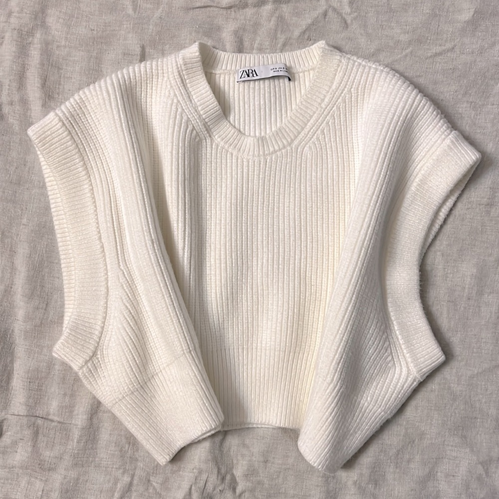 Zara Knit Vest CropTop